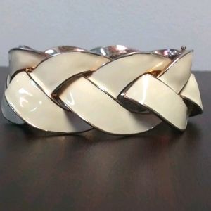 NWOT Braided Enamel Cuff Bracelet